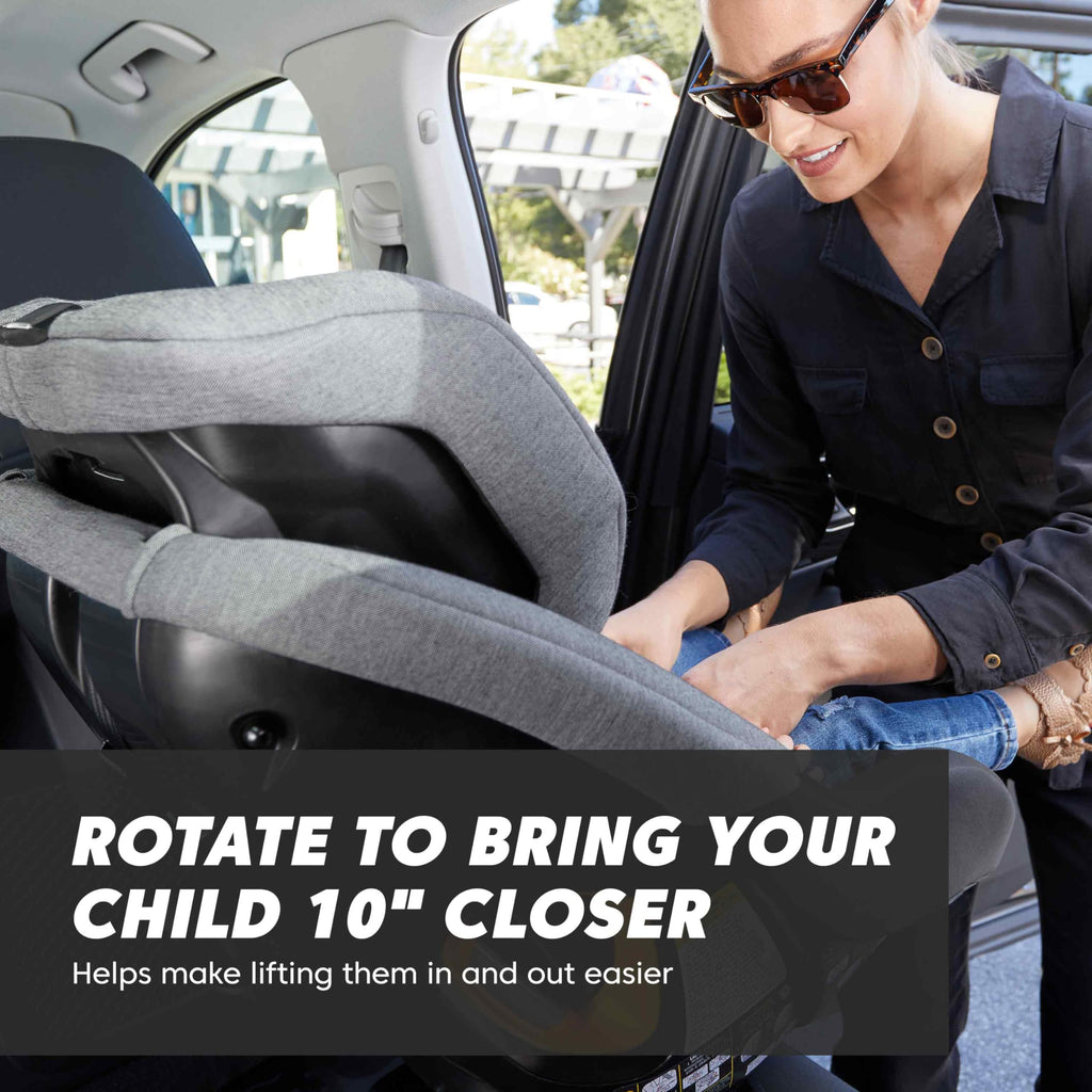 Rotating Convertible Car Seat, Rear to Forward Facing, Onyx Black D65684
