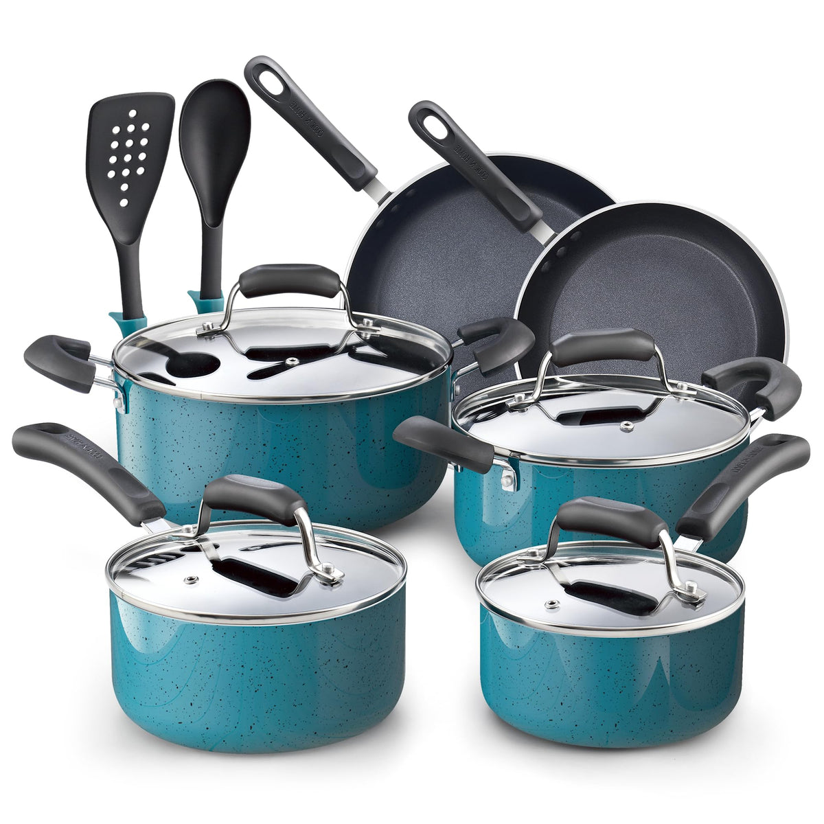12-Piece Nonstick Induction Compatible Cookware Set M450366