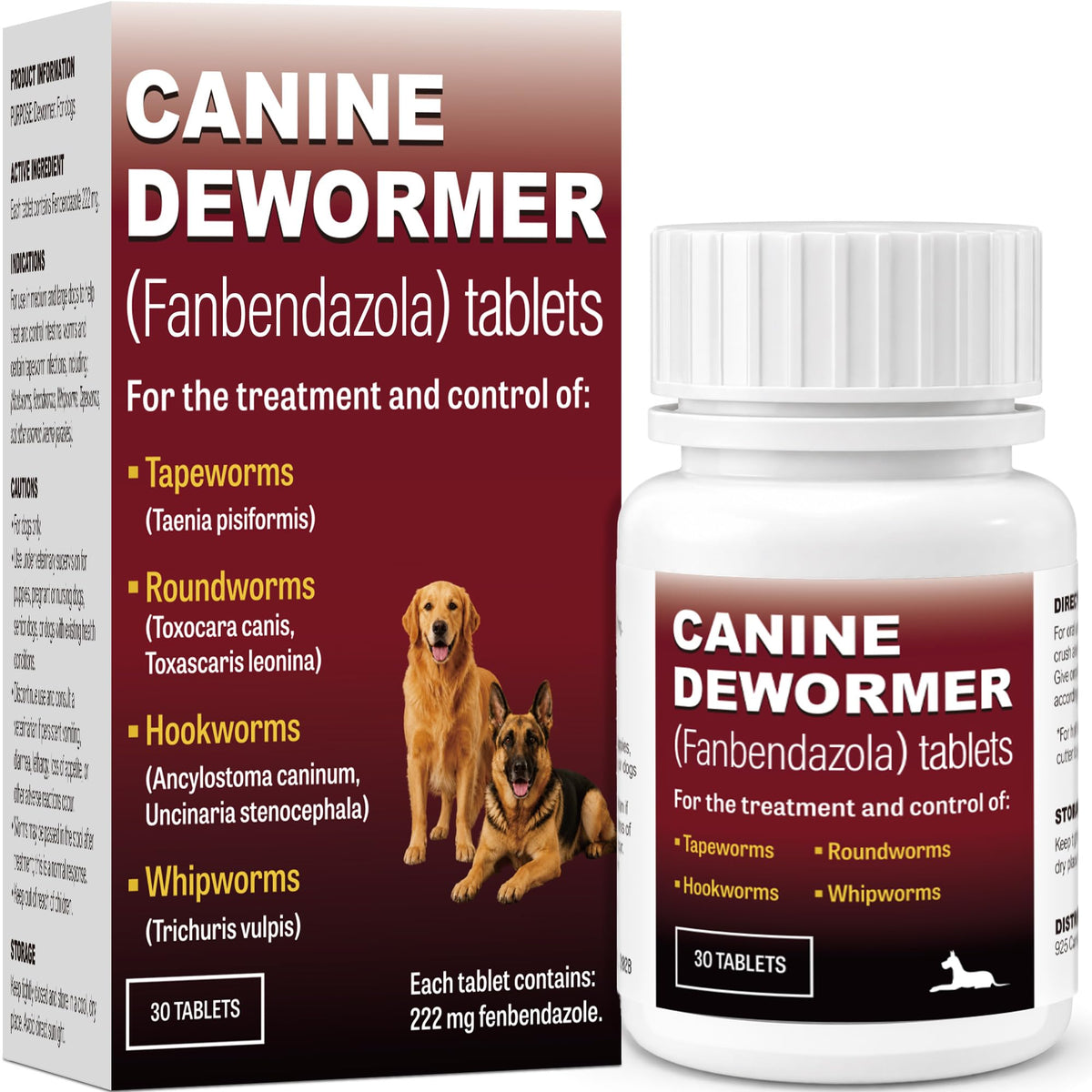Dog Dewormer 30 Tablets Beef Flavor X17083