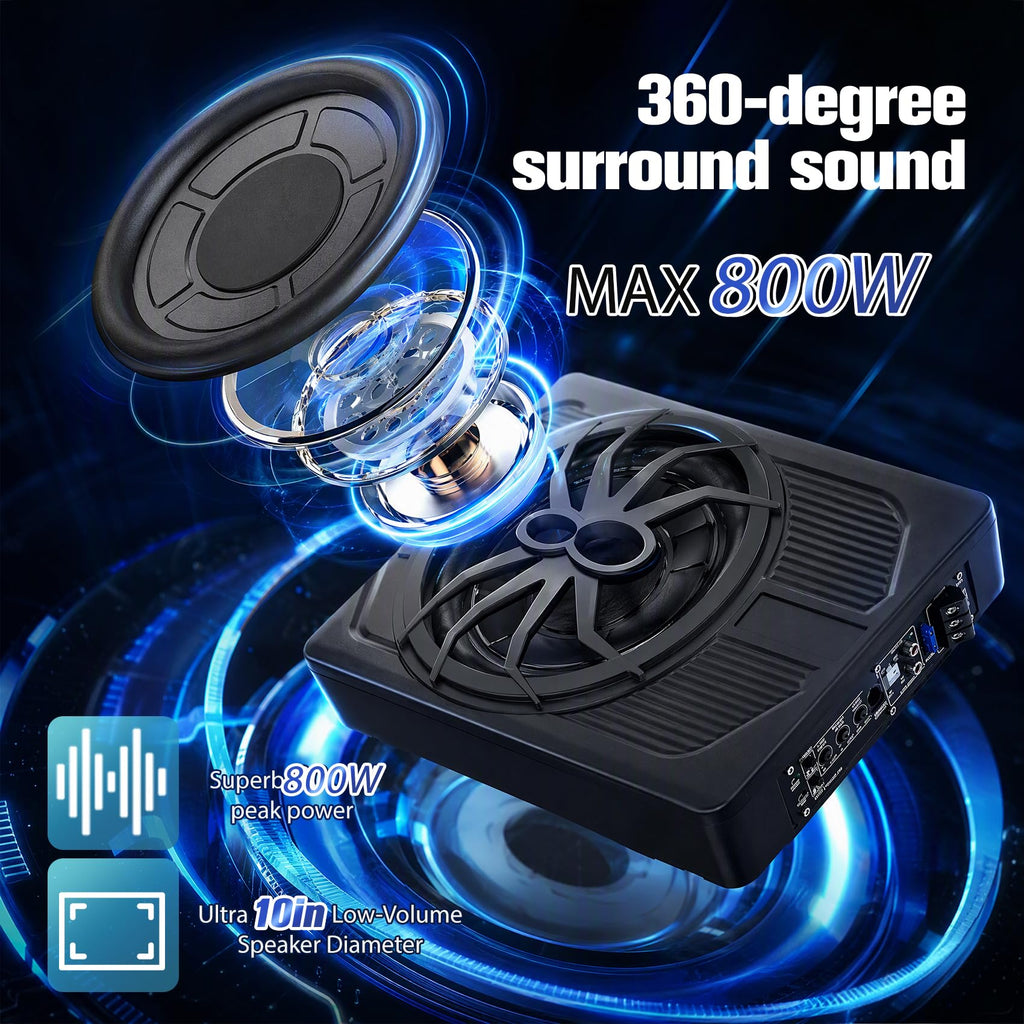 800W Under Seat Subwoofer with Amp Z523838