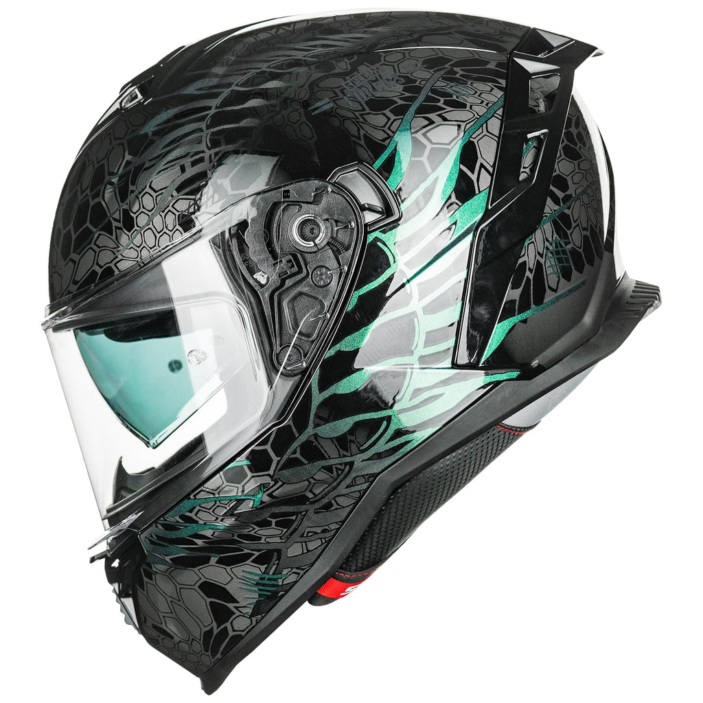 Motorcycle Helmet DOT ECE Dual Visor Full Face U405525