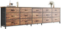 78.7 inch 15 Drawer Fabric Dresser N199