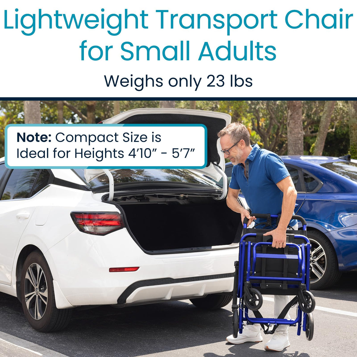 Ultra-Lightweight Transport Wheelchair Z684423