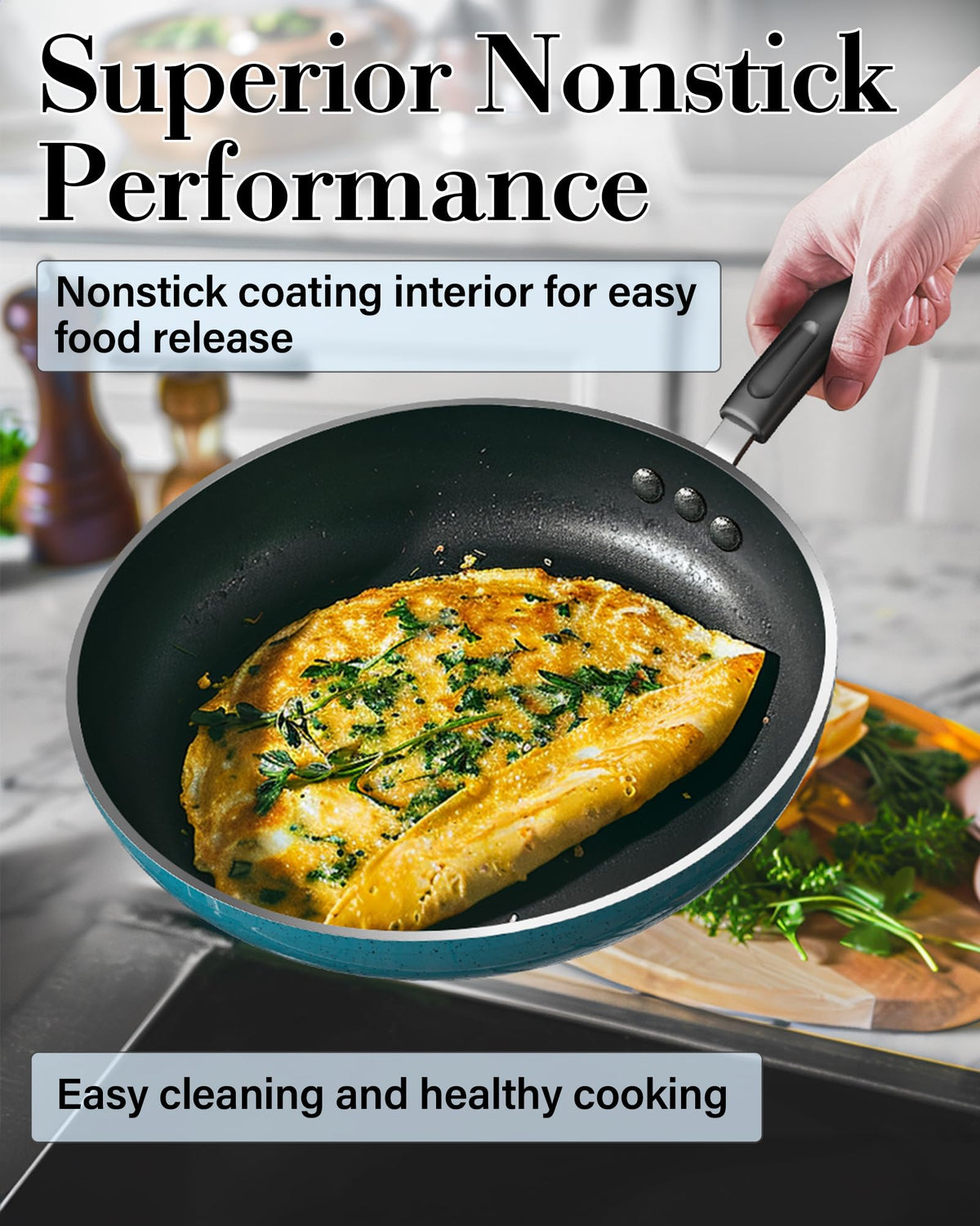 12-Piece Nonstick Induction Compatible Cookware Set M450366