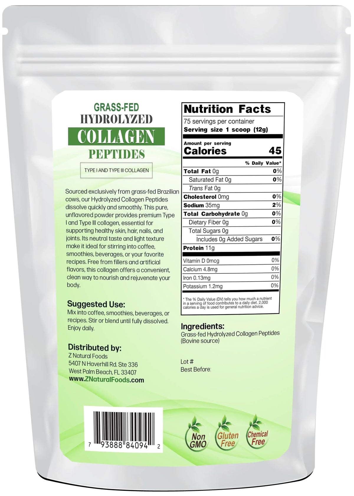 Collagen Peptides Powder 2 lb L916