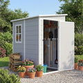 5 x 4 FT Plastic Outdoor Storage Shed with Floor B85428