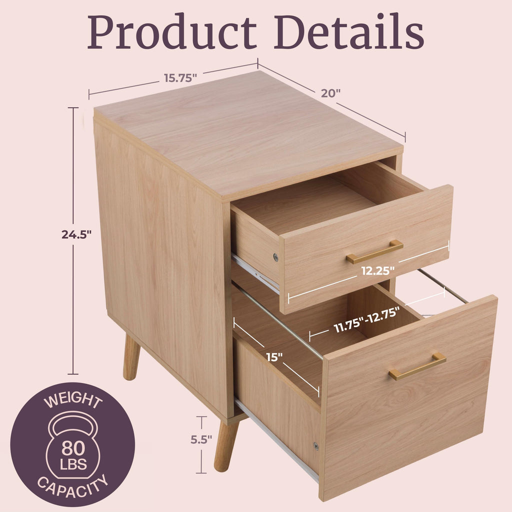 2 Drawer File Cabinet T5652