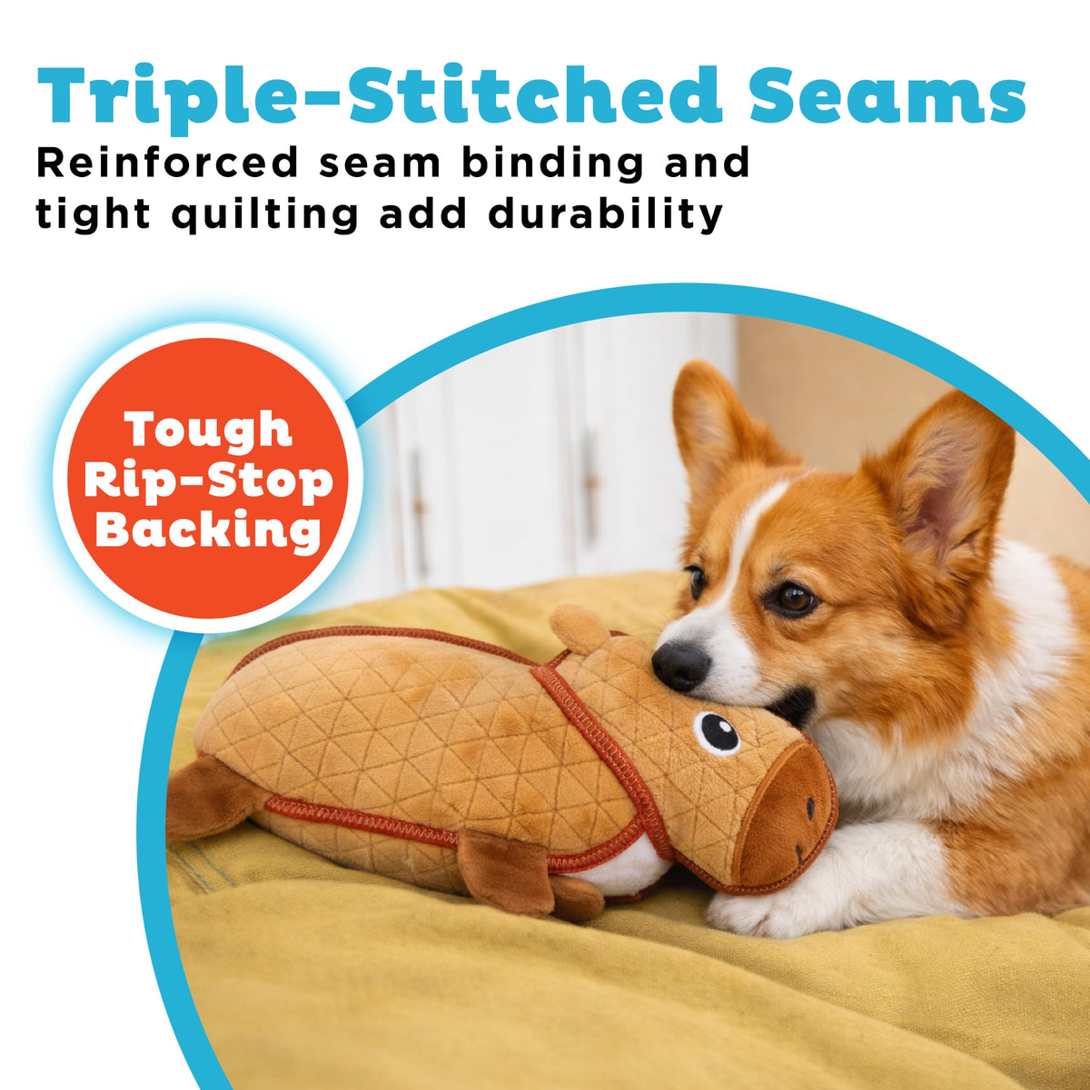 Durable Plush Dog Toy with Squeaker P138998