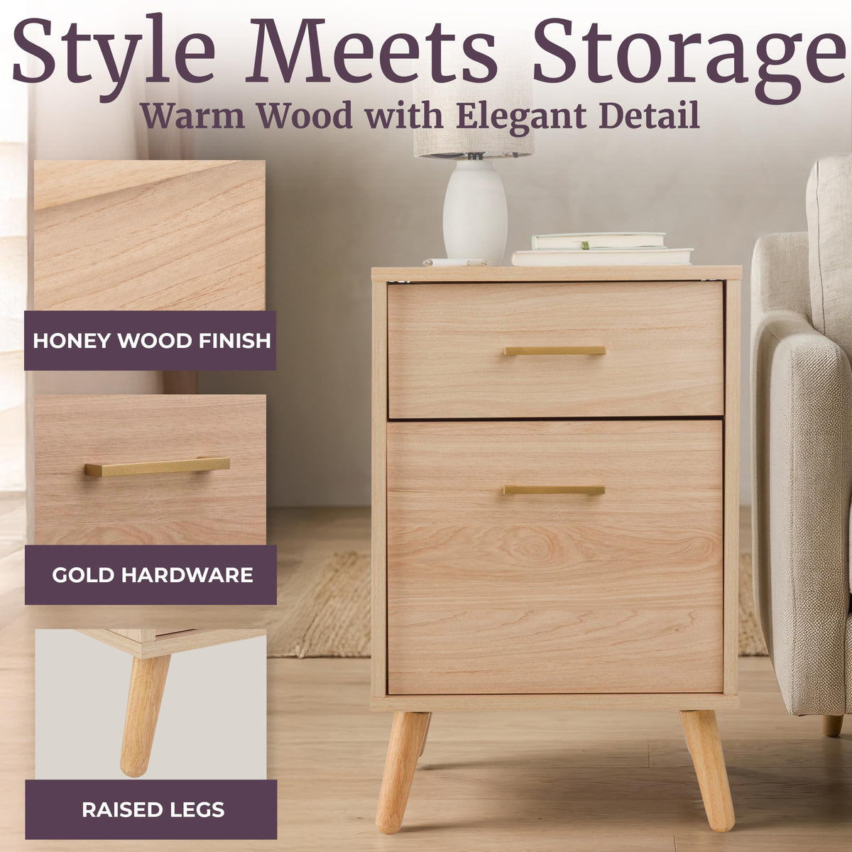 2 Drawer File Cabinet T5652