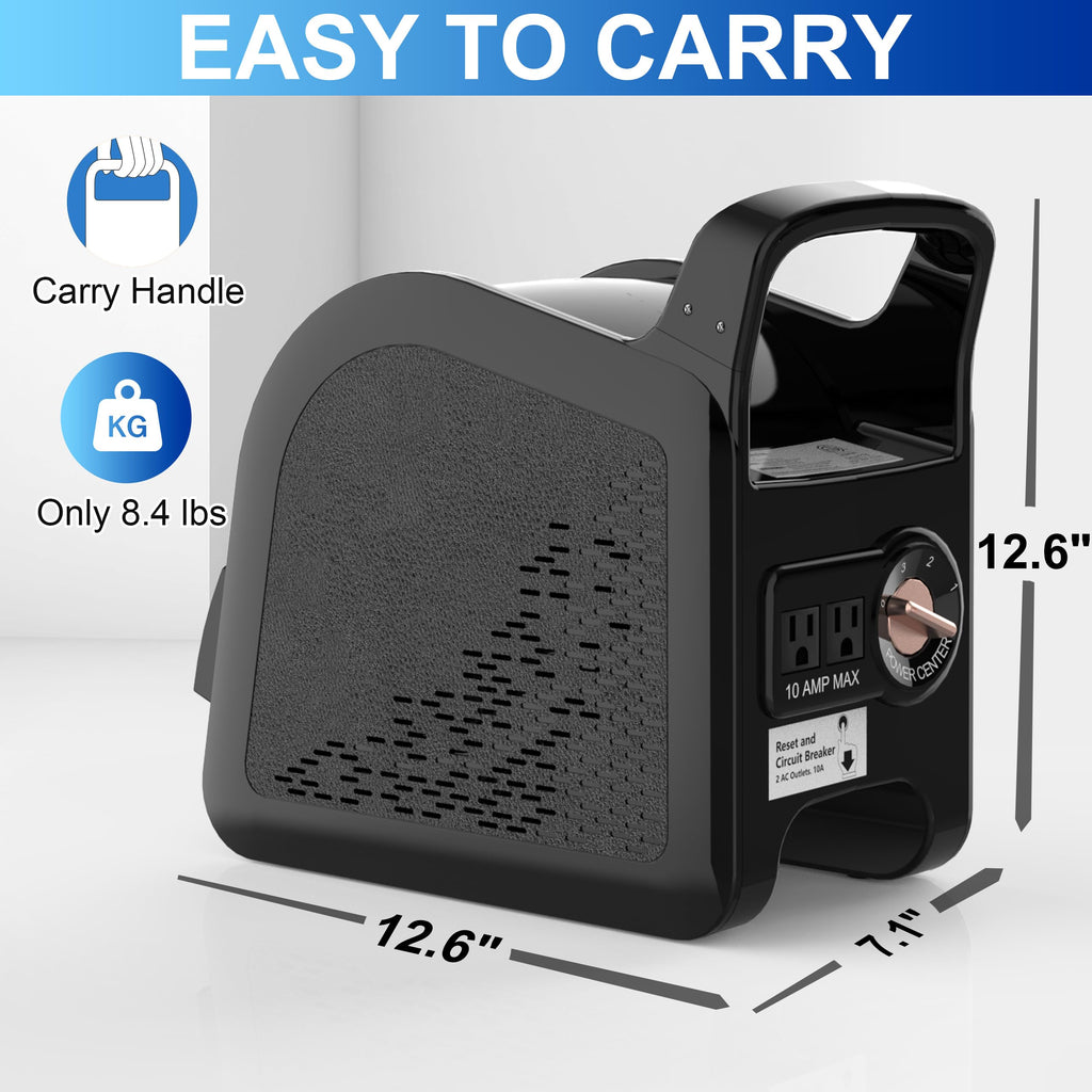 Portable High Velocity Floor Fan with 3 Speeds, Black K5944