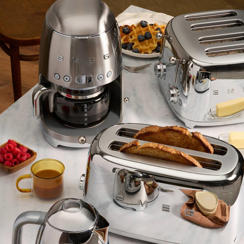 10-Cup Drip Coffee Maker & 2-Slice Toaster Set Stainless Steel U183