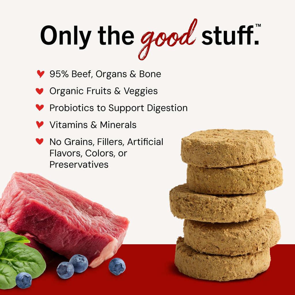 Freeze-Dried Raw Beef Grain-Free Dog Food 25 oz J388