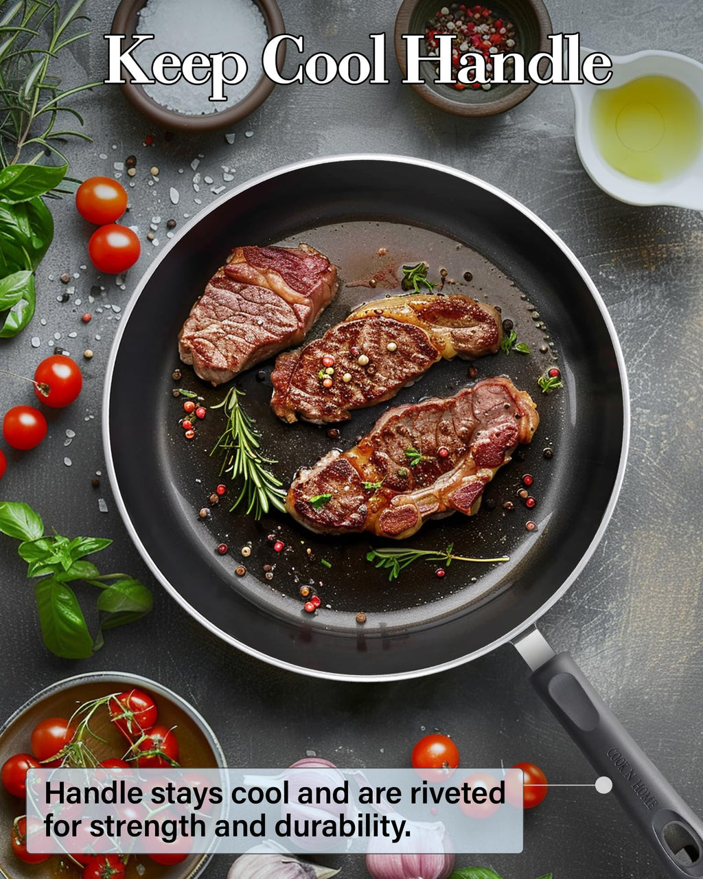 12-Piece Nonstick Induction Compatible Cookware Set M450366