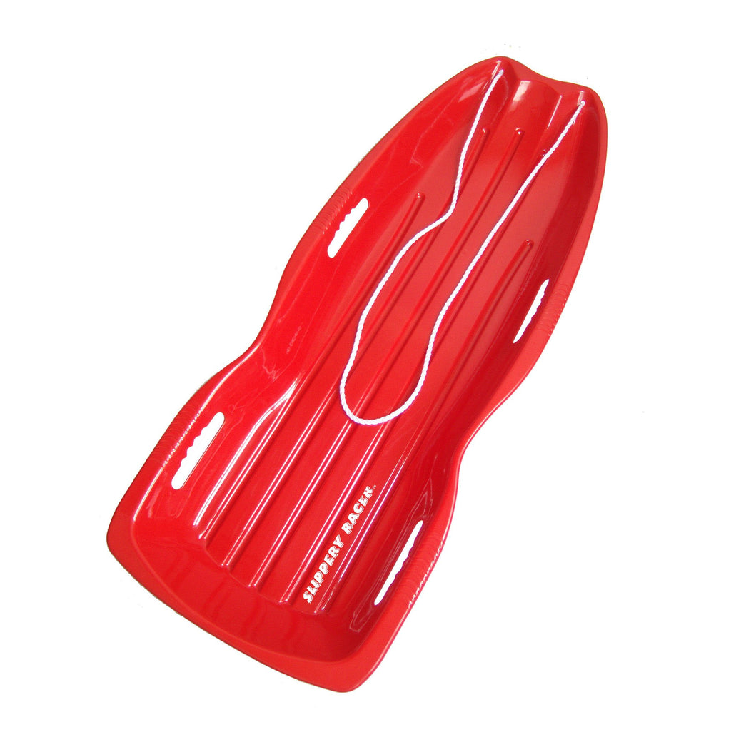 Plastic Toboggan Snow Sled with Pull Rope and Handles F58506