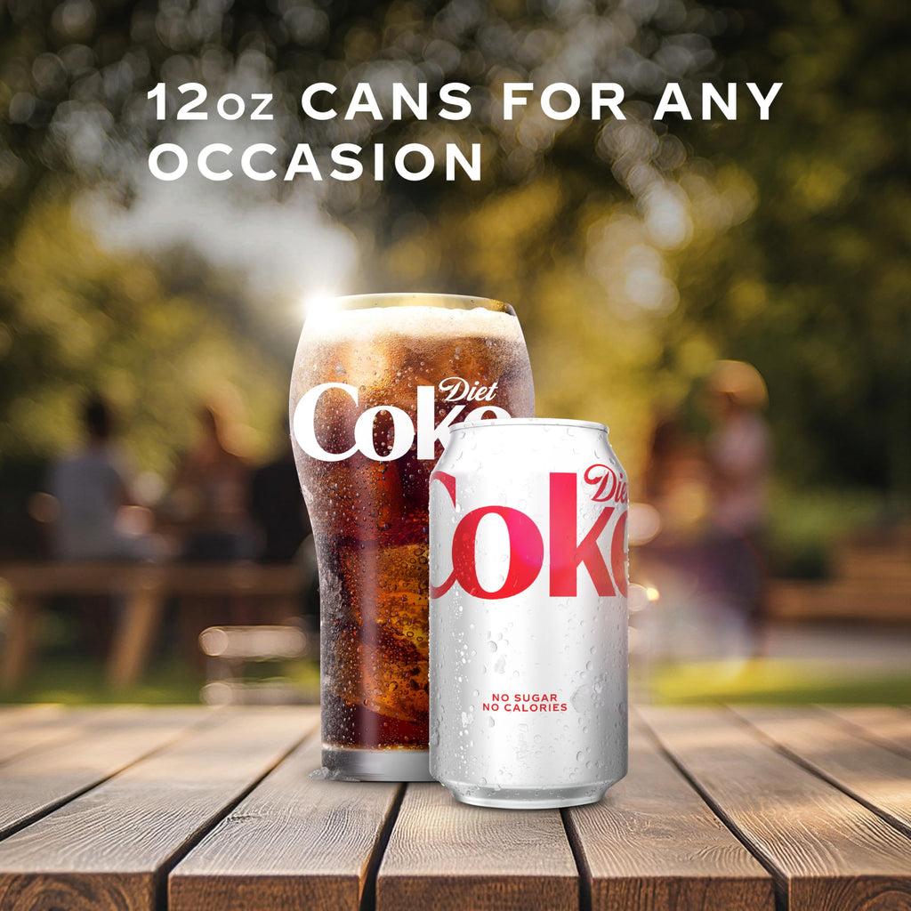 Diet Coke Soda Soft Drink Cans, 12 fl oz, 24 Pack H6610