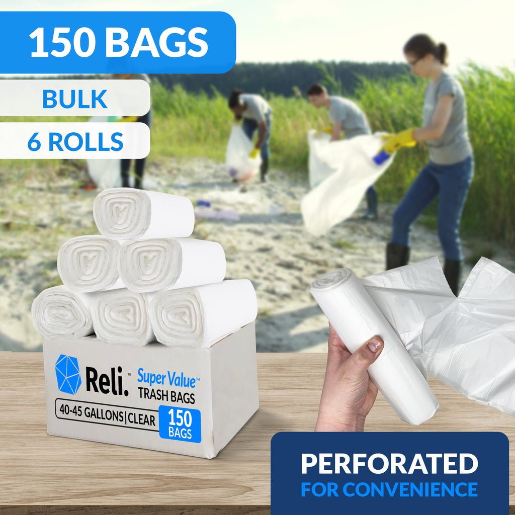 40 to 45 Gallon Heavy Duty Trash Bags J934658