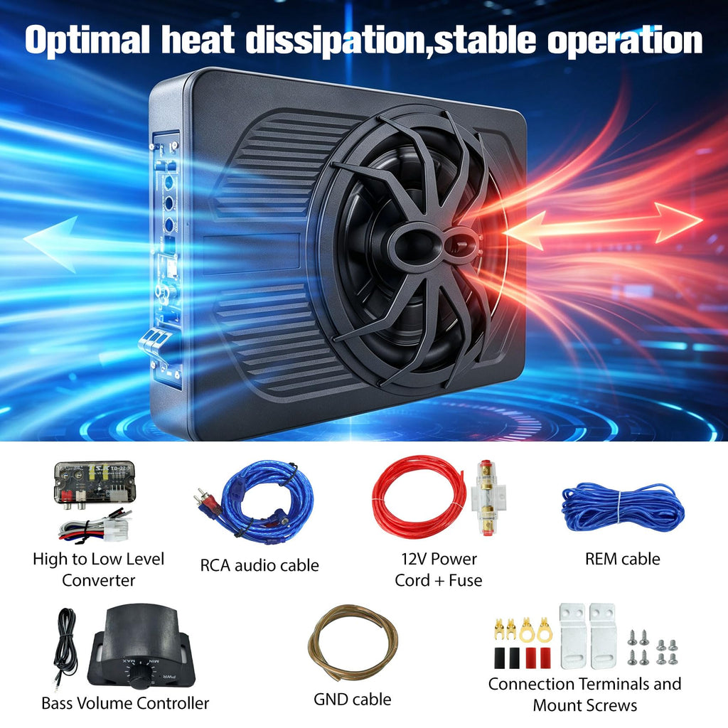 800W Under Seat Subwoofer with Amp Z523838