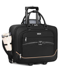 Black 17.3 In Rolling Laptop Bag with Wheels W60046