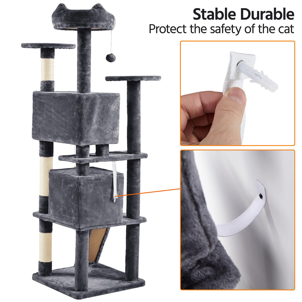 70in Cat Tree with Sisal Scratching Post X8467
