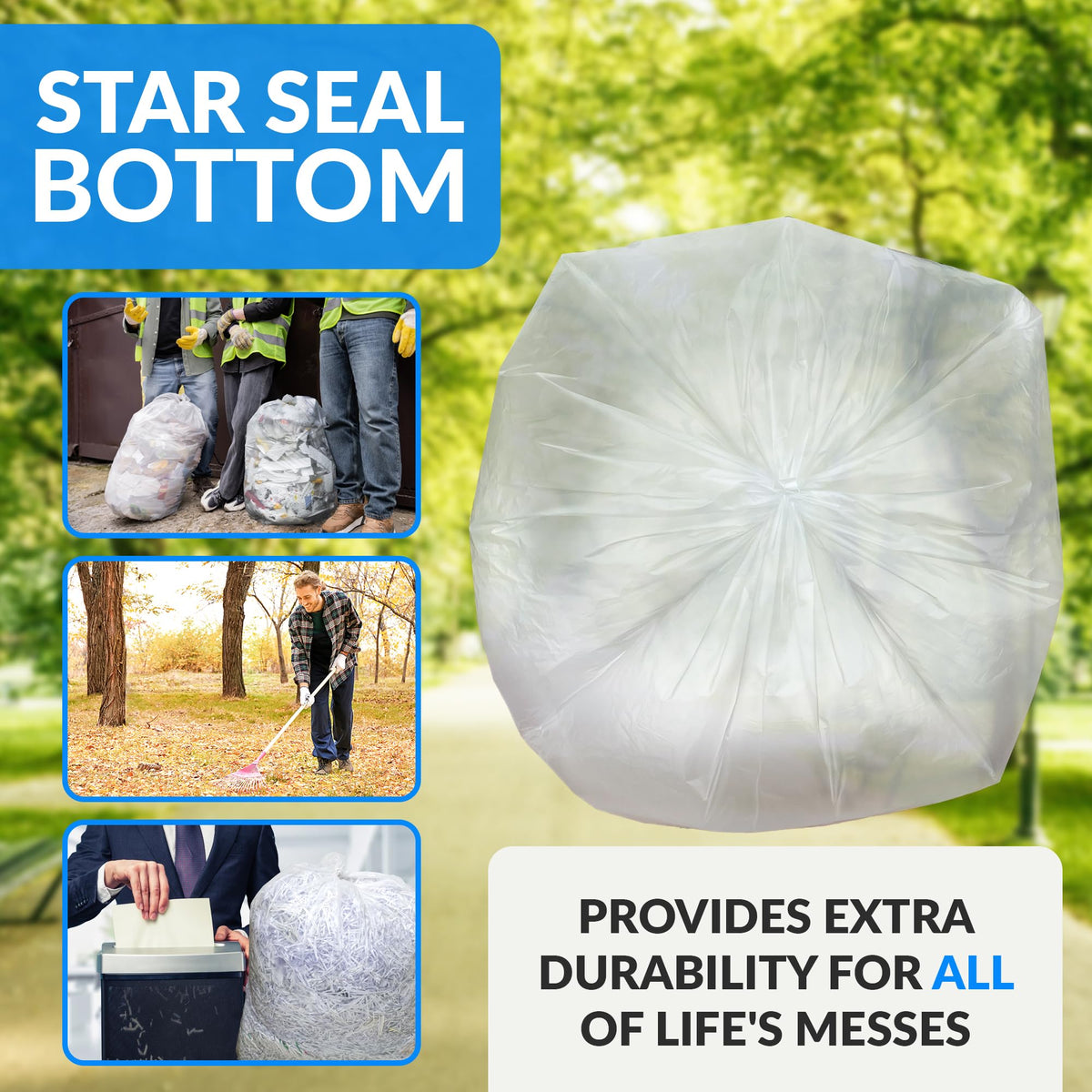 40 to 45 Gallon Heavy Duty Trash Bags J934658