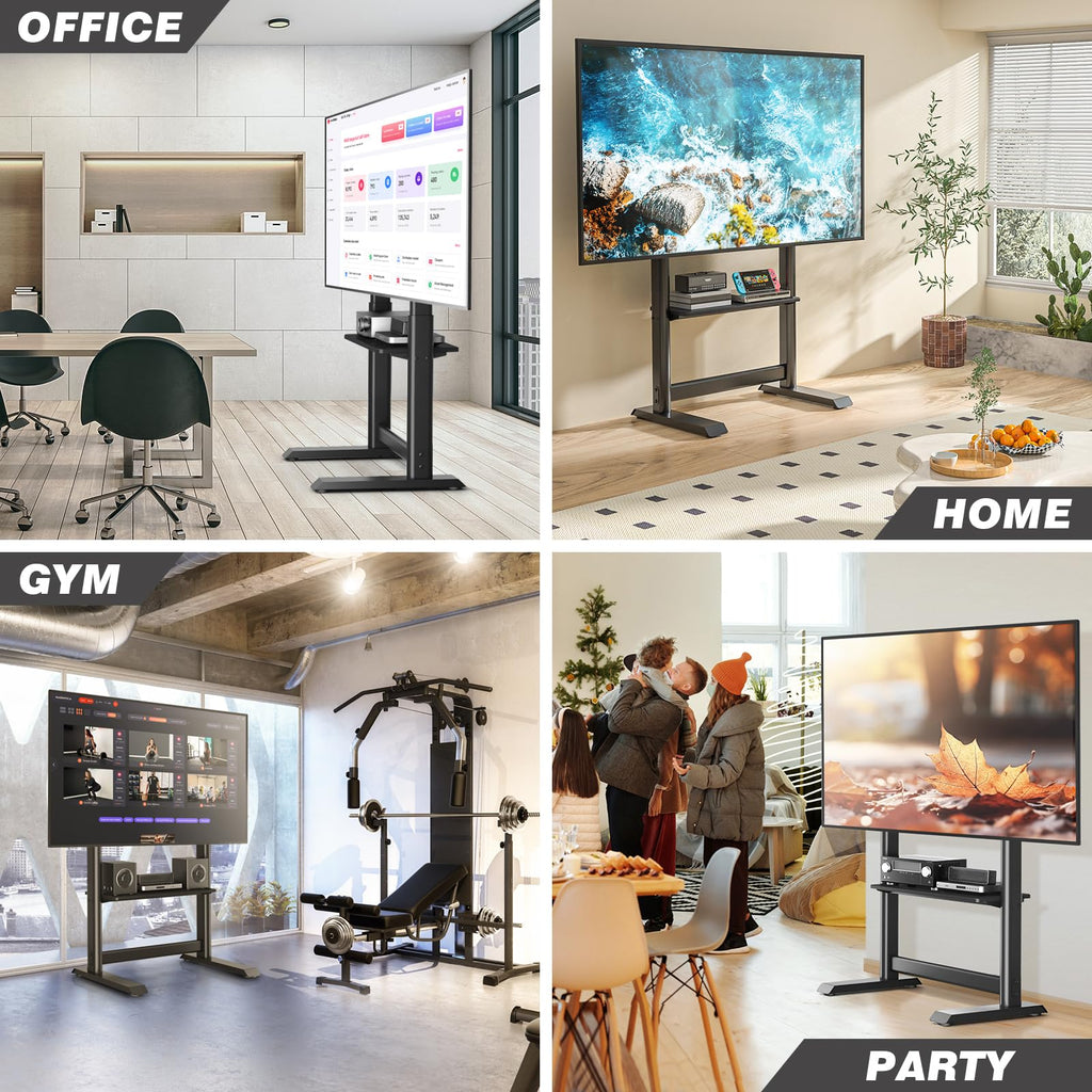 Heavy Duty Rolling TV Stand for 55-100 inch TVs T587