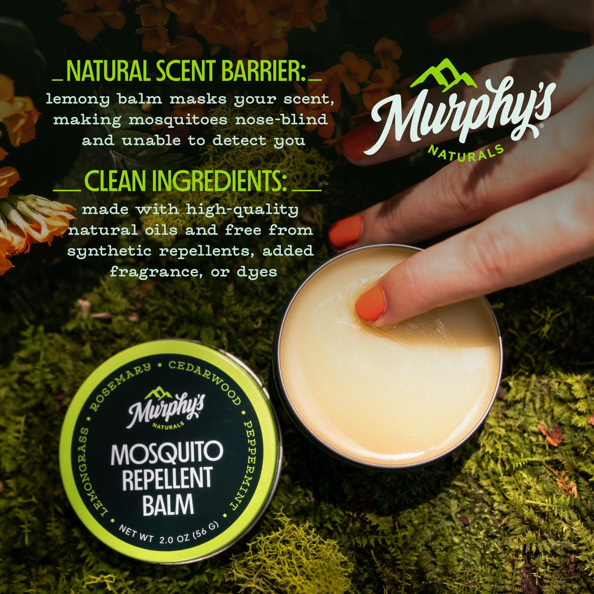 Plant-Based Mosquito Repellent Balm 2 oz J574870