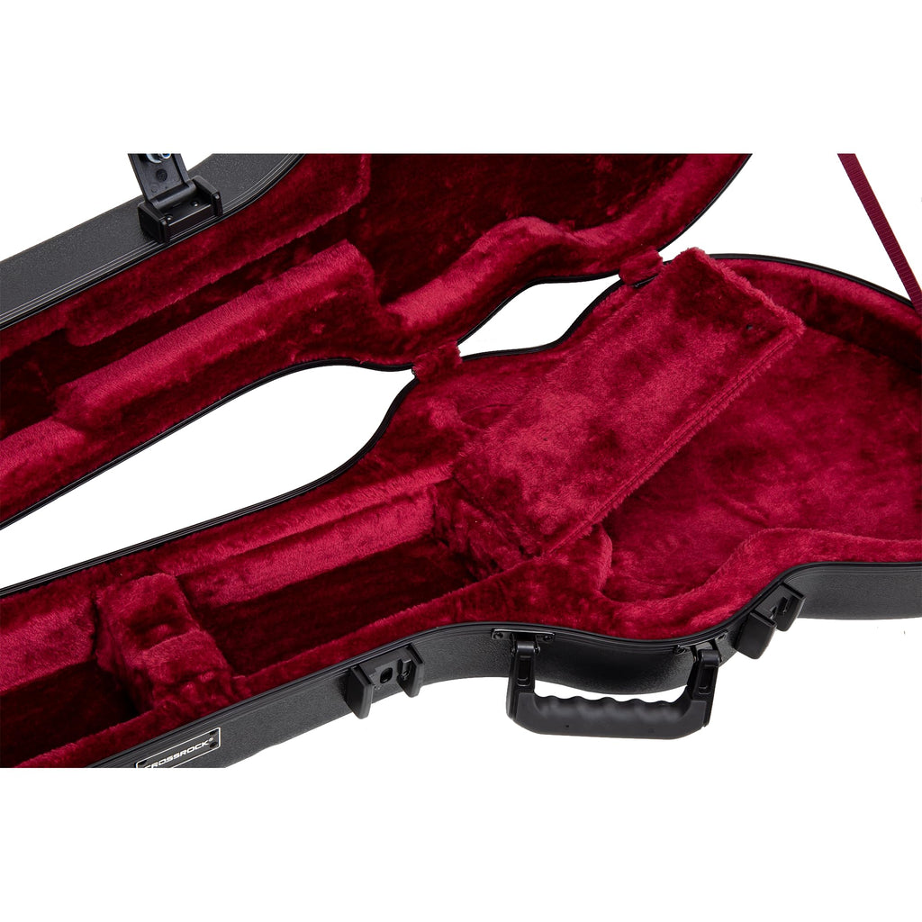 Semi-Hollow Electric Guitar Flight Case with Lock Black F23350