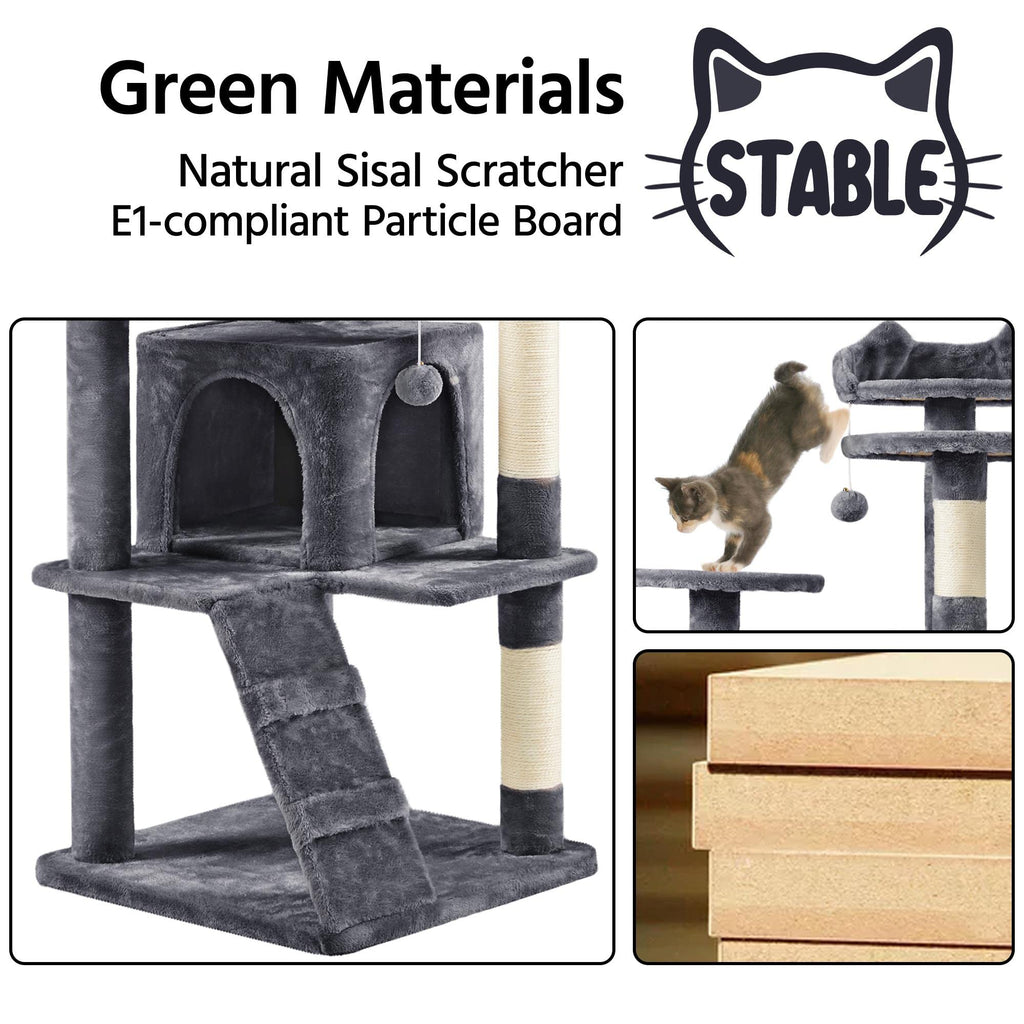 70in Cat Tree with Sisal Scratching Post X8467