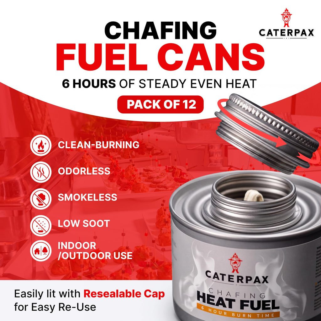 6 Hour Chafing Fuel Cans 12 Pack H89610