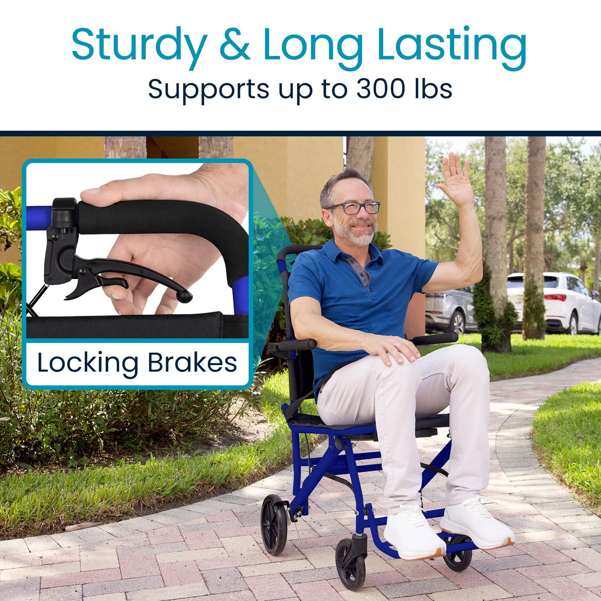 Ultra-Lightweight Transport Wheelchair Z684423