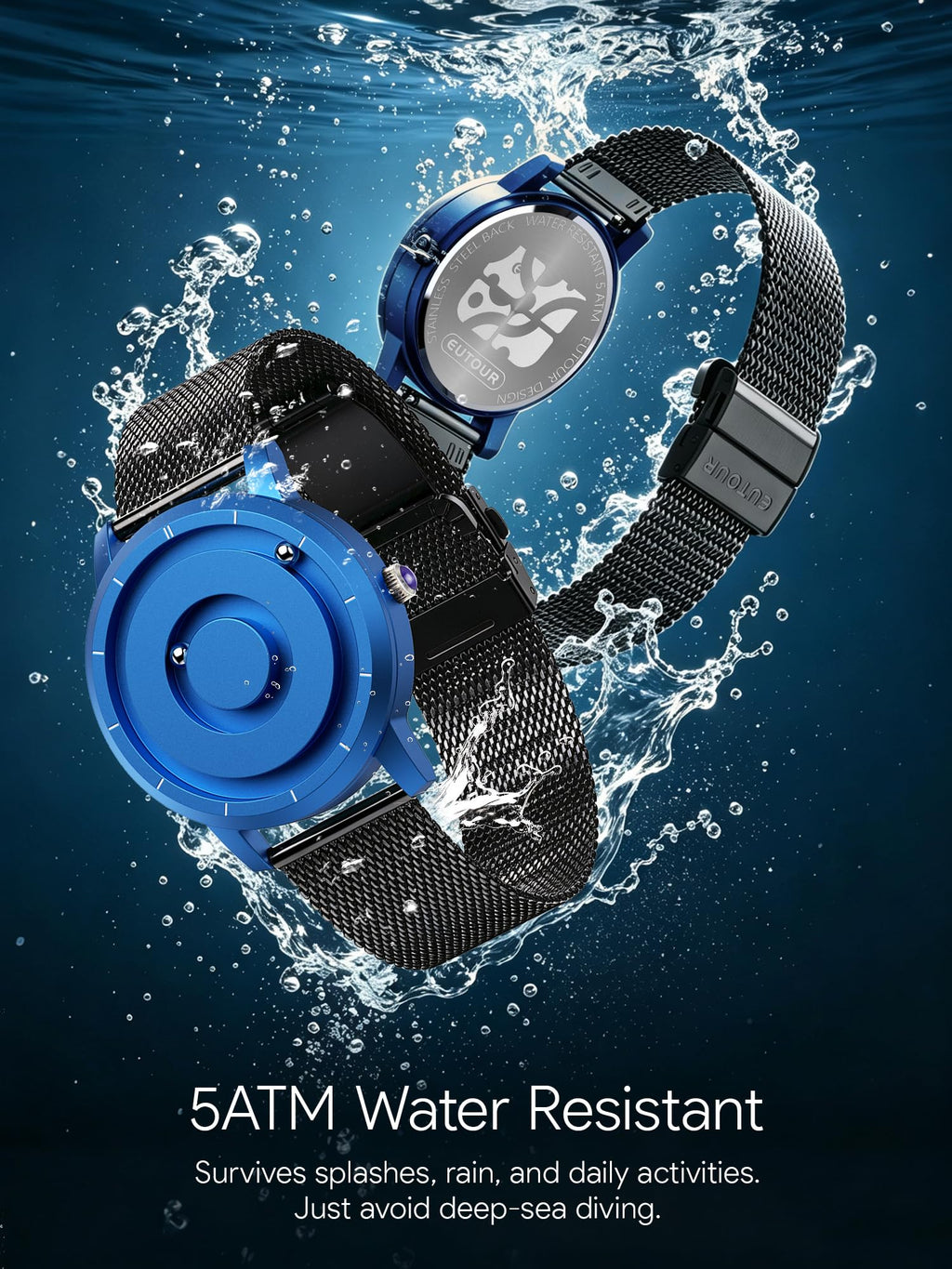 Magnetic Watch Swiss Quartz 5ATM Y9285