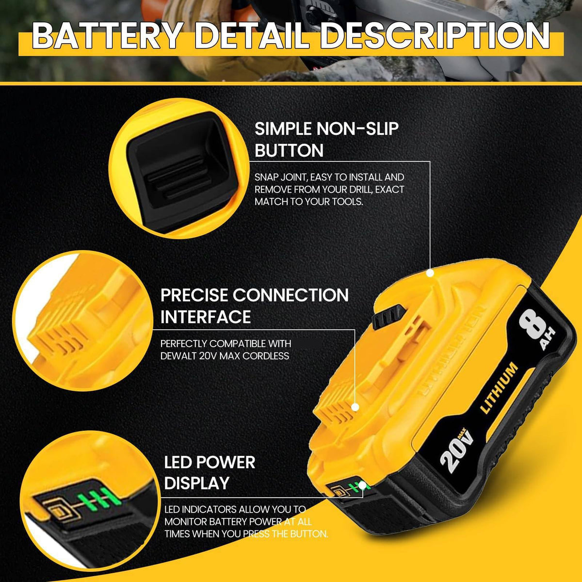 8000mAh Battery Replacement R576616