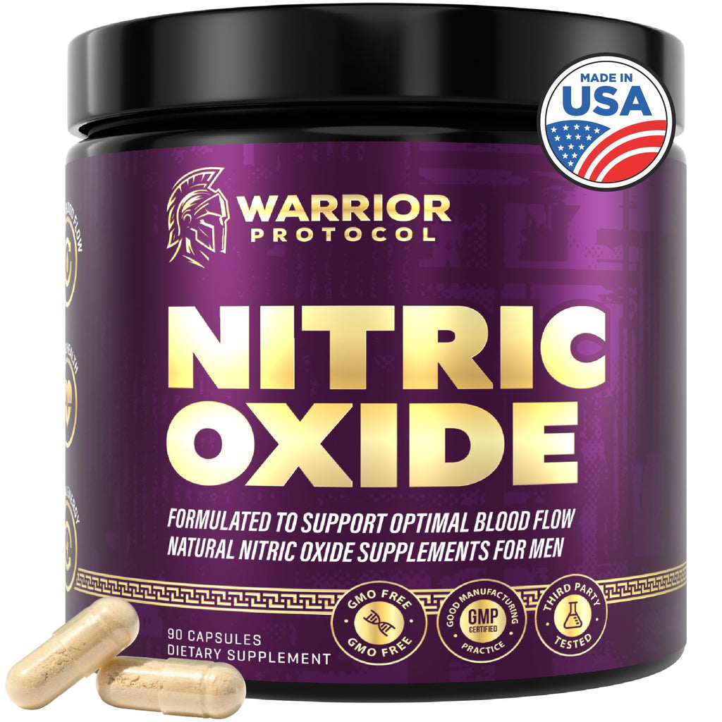 L-Arginine L-Citrulline Nitric Oxide Supplement 90 Capsules N84420