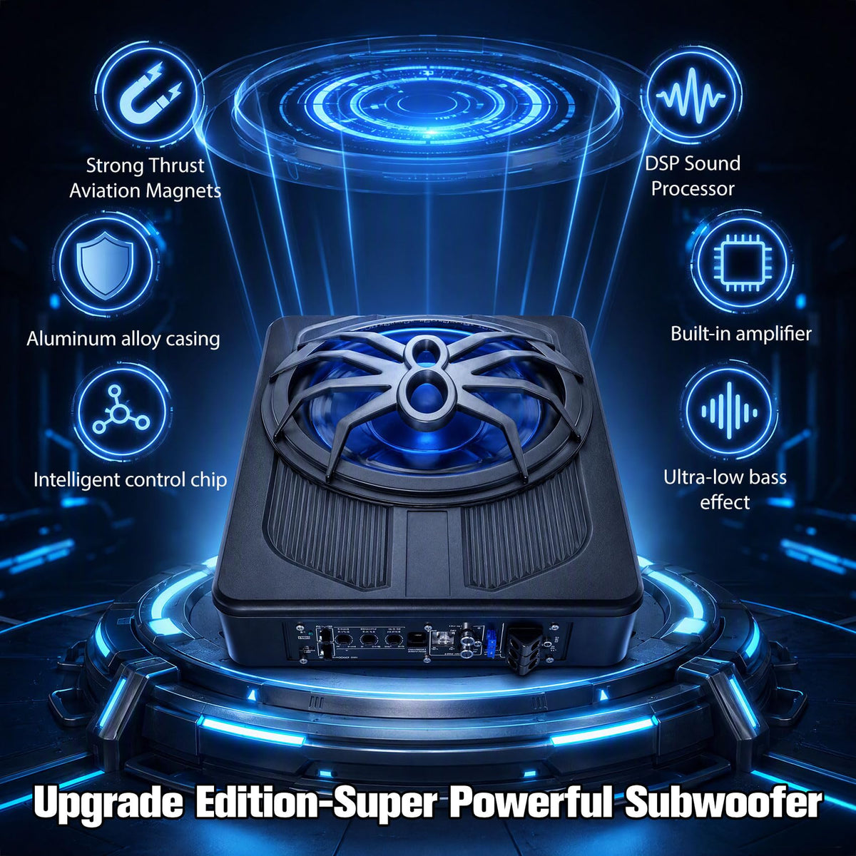 800W Under Seat Subwoofer with Amp Z523838