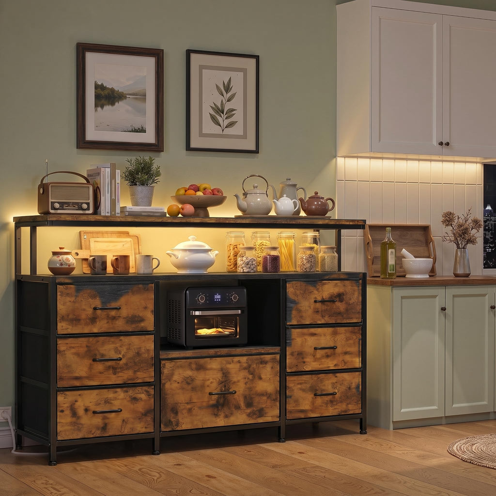 Dresser TV Stand with 7 Drawers A957251