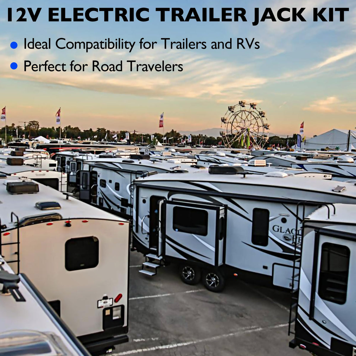 Electric Powered Trailer Jack Kit 12,000 lbs 12V M835870