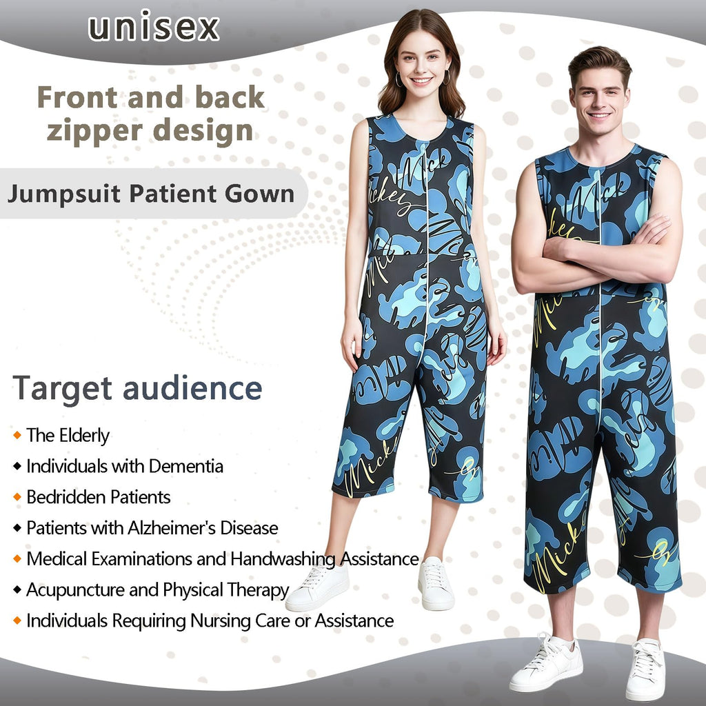 Blue Anti-Tampering Zipper Jumpsuit H4980
