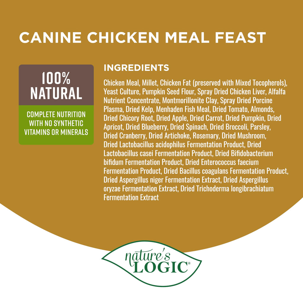 Dry Dog Food Chicken Meal Kibble 4.4 lb F8166