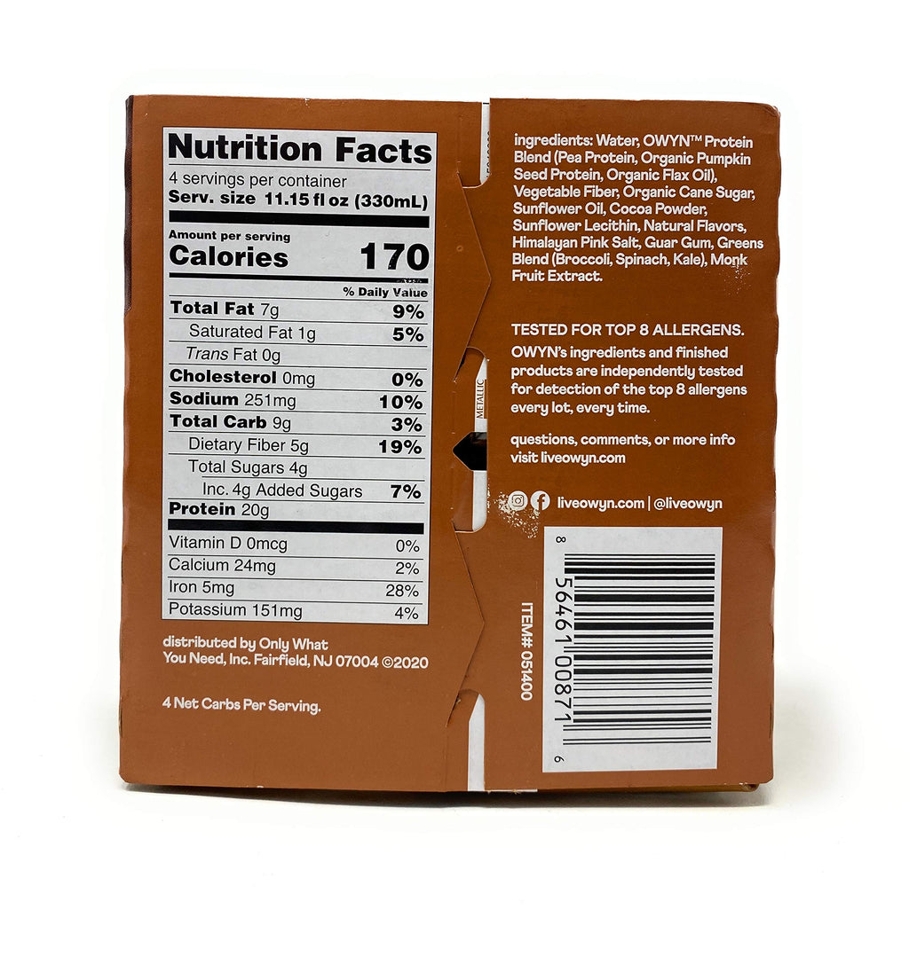 Dark Chocolate Plant Based Protein Shake 4pk J503706