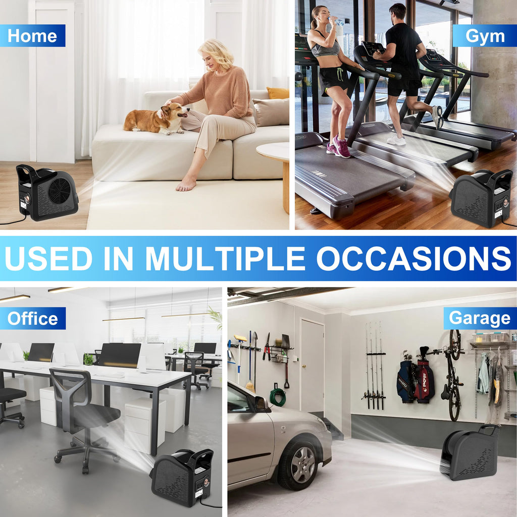 Portable High Velocity Floor Fan with 3 Speeds, Black K5944